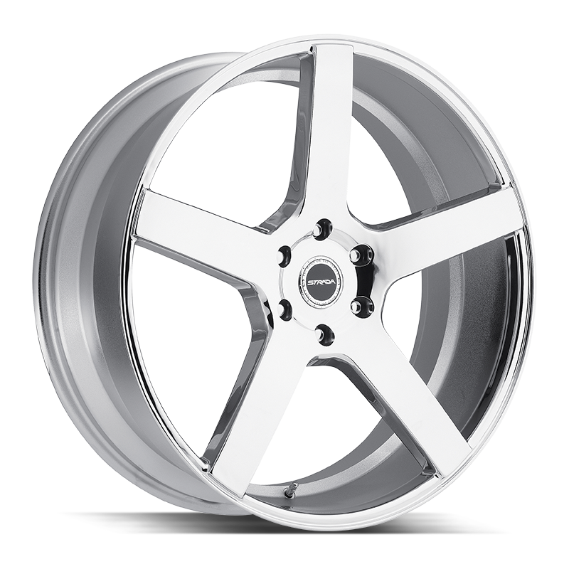 Strada Perfetto 5x115 22x9.5 +15 Chrome | ThreePiece.us