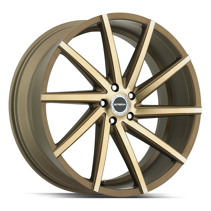 Strada Sega 5x114.3 22x9 +40 Bronze Wheels | ThreePiece.us