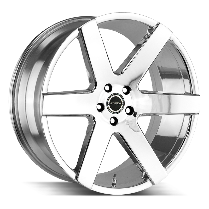 Strada Coda 6x139.7 24x10 +24 Chrome Wheels | ThreePiece.us