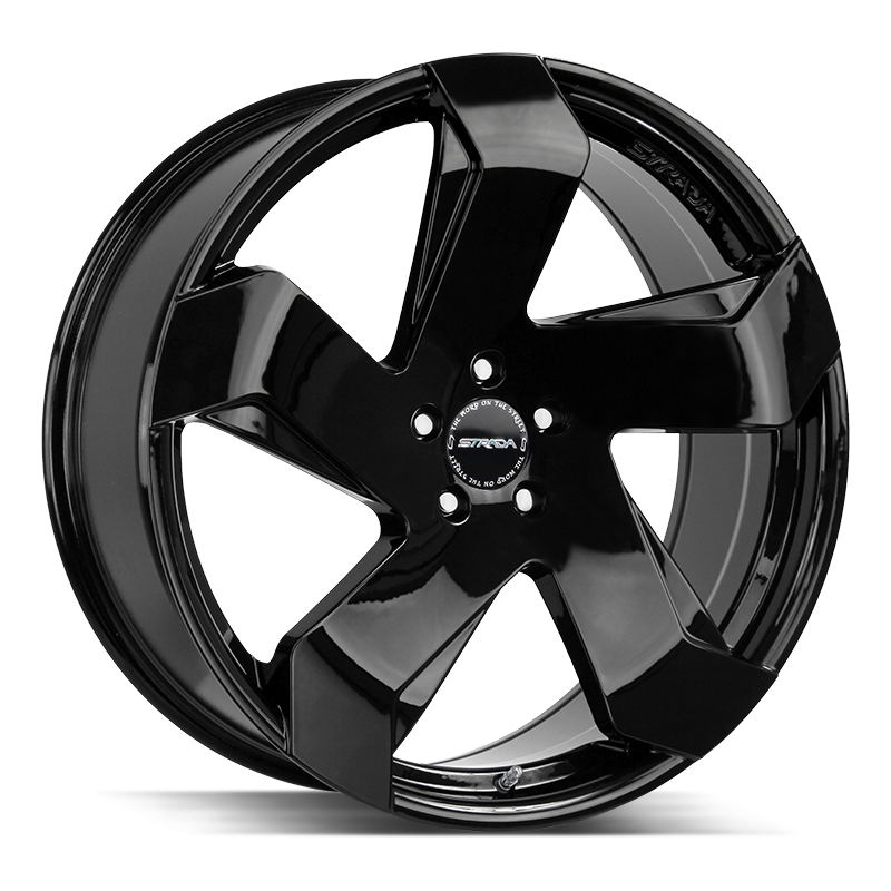 Strada Coltello 5x115 24x10 +15 Gloss Black | ThreePiece.us