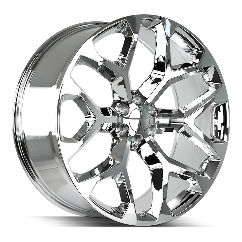 ❀クロム❀ Strada S61 Huracan Wheels Rims 22x9.5 6x135 6x139.7 Chrome