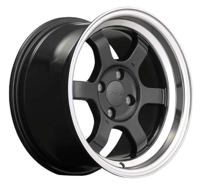 9six9 SIX-1 Deep 4x100 15X8 +20 Carbon Gray / Machined Lip