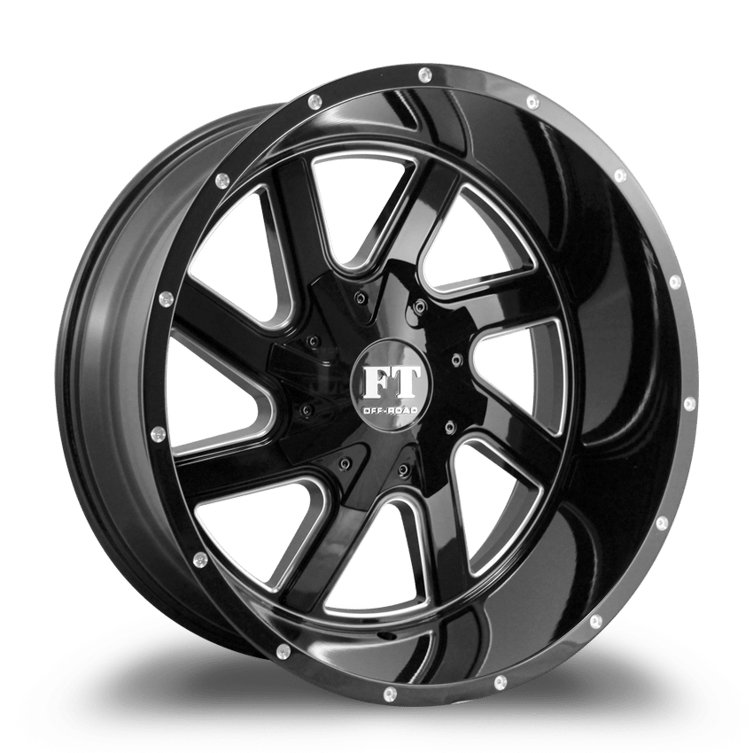 FULL THROTTLE FT1 8x180 20x10-24 BLACK / | ThreePiece.us