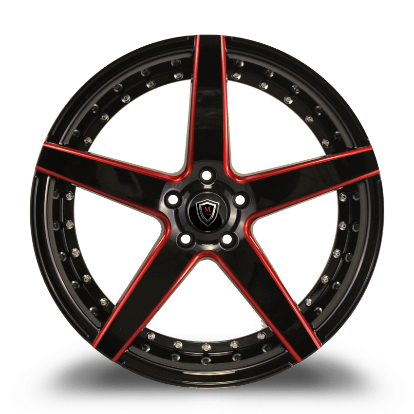 MARQUEE WHEELS M3226 5x115 22x10.5+20 BLACK | ThreePiece.us