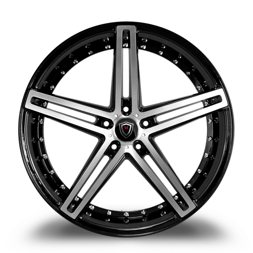 MARQUEE WHEELS M5334 5x115 22x9+15 BLACK / | ThreePiece.us
