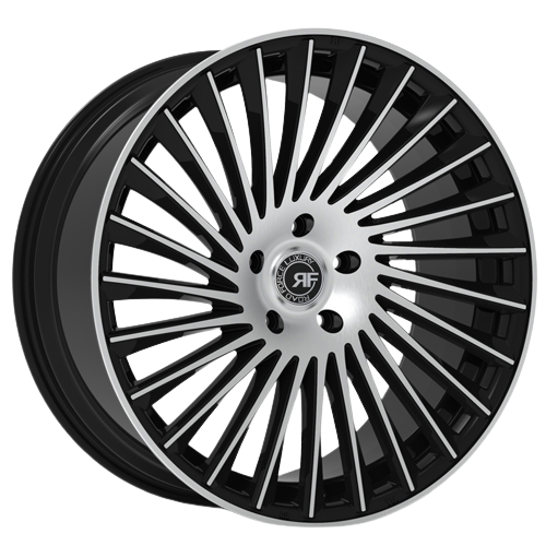 Road Force RF23 5x112 22x9.0+28 Machine/Black Threepieceus