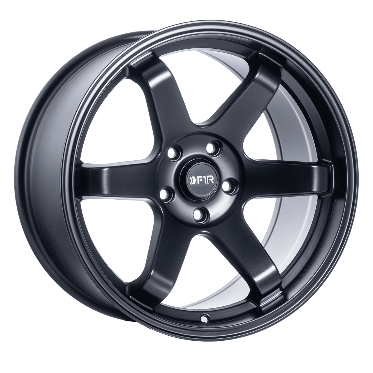 F1R F106 5x108 18x8.5 +38 Satin Black Wheels | ThreePiece.us