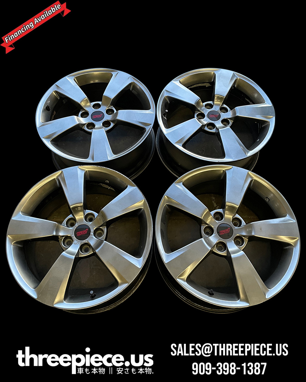 2010 GR Subaru Impreza WRX STI Oem Wheels 5x114.3 18x8.5+55