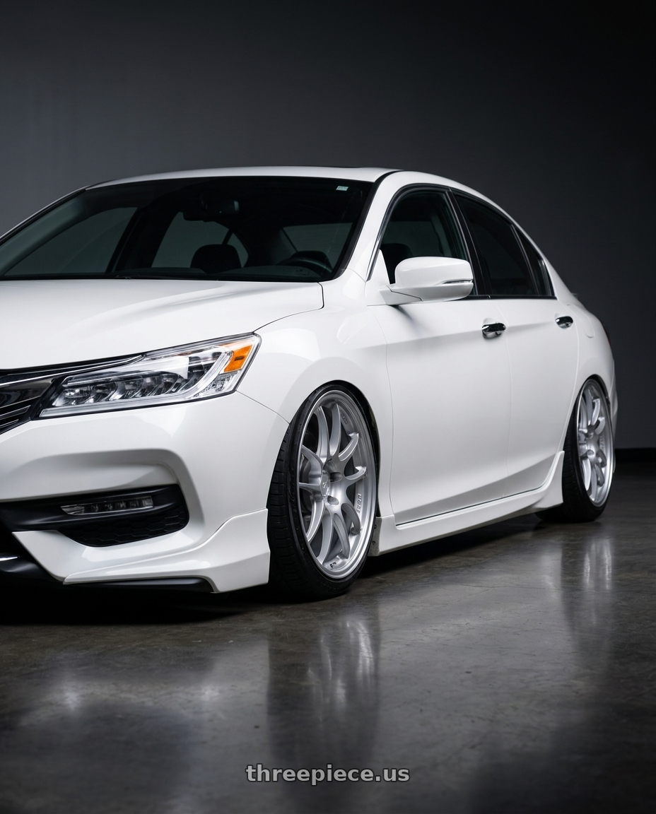 Enkei PF01 5x114.3 18x9.5+35 Silver Wheels | ThreePiece.us