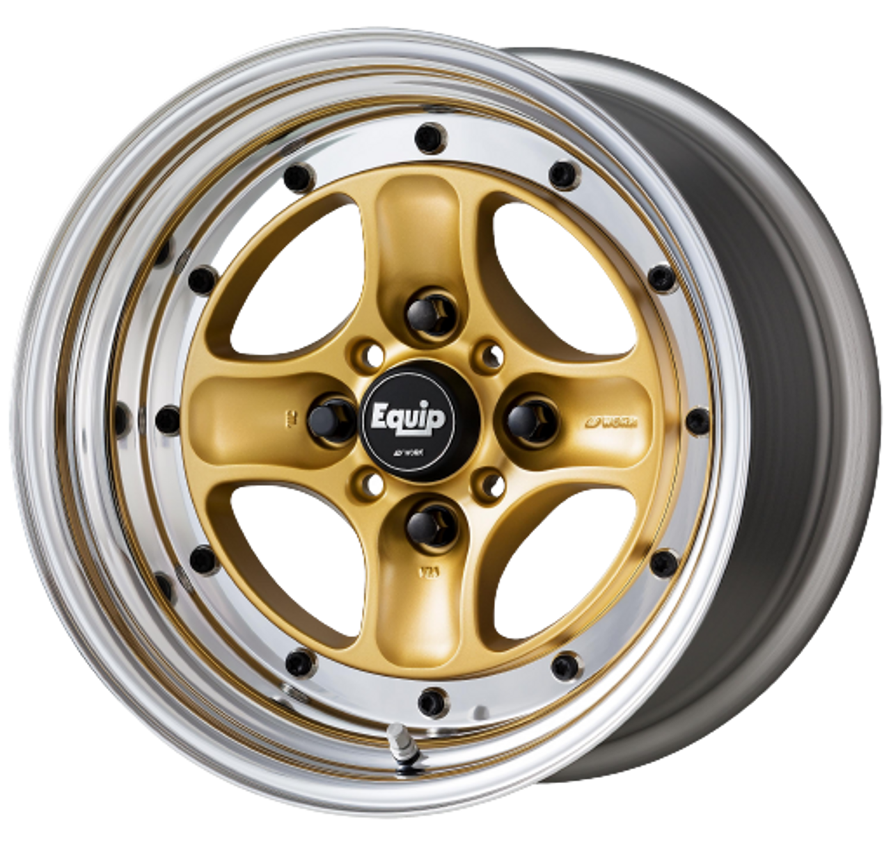 WORK Equip 15インチ ゴールドホイール Work Equip 40 4x114.3 15X7 -3 a disk Sprint Gold - Threepieceus
