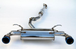 Invidia Subaru BRZ / Scion FRS Q300 w/ Rolled Titanium Tips Cat- Back Exhaust (Blue Edge) - HS12SSTG3T Photo - Primary