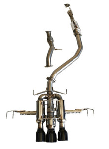 Invidia 22+ HONDA CIVIC TYPE-R FL5 R400 SINGLE LAYER BLACK TIP CAT-BACK (NON POLISH PIPE) - HS22CTRFGM3SBL User 1