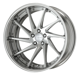 Work Gnosis Cvs 5x115 19x10.5+38 H Disk Brush Silver Clear