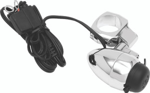 Kuryakyn Electrical Power Point With 1-1/4in Bar Mount Chrome - 1476 Photo - Primary