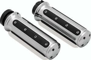 Kuryakyn Heavy Industry Grips Dual Cable Chrome - 6120 Photo - Primary
