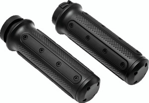 Kuryakyn Heavy Industry Grips Dual Cable Black - 6121 Photo - Primary