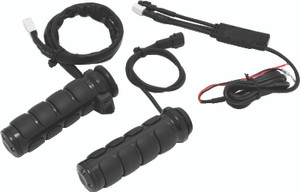 Kuryakyn Heated ISO Grips Throttle-By-Wire Gloss Black - 6472 Photo - Primary
