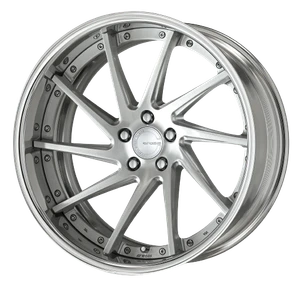 Work Gnosis Cvs 5x120 22x9+38 O Disk Brush Silver Clear