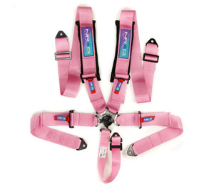 NRG 5PT 3in. Seat Belt Harness / Cam Lock - Pink - SBH-B6PCPK Photo - Primary