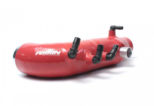 Perrin 08-13 Subaru WRX / 05-09 Legacy GT Red Turbo Inlet Hose - PSP-INT-421RD Photo - Primary