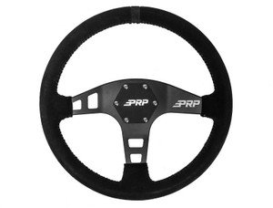 PRP Flat Suede Steering Wheel- Black - G220 Photo - Primary