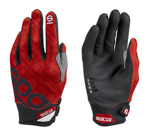 Sparco Glove Meca 3 Med Red - 002093RS2M Photo - Primary