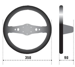 Sparco Strwhl 215 Suede Black - 015R215CSN Photo - Primary