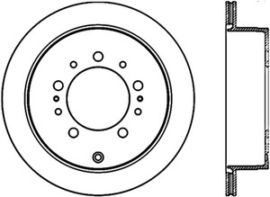 Stoptech Stoptech 08-17 Toyota Land Cruiser / 08-17 Lexus LX Rear Premium Cryo Rotor - 120.44157CRY