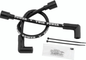 Twin Power 65-79 FL FX 89-99 Softail 91-98 Dyna 65-85 XL Black Ignition Wire Set - 110117 Photo - Primary