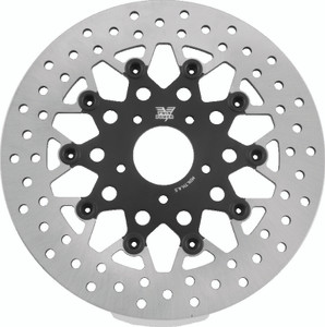 Twin Power 08-Up Touring 06-17 Dyna Front 11.8 Floating Rotor Mesh Black - 666820 Photo - Primary