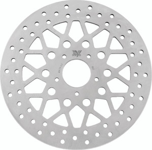 Twin Power 08-13 FLH FLT 06-17 Dyna Front 11.8 Solid Rotor Mesh Stainless - 666824 Photo - Primary