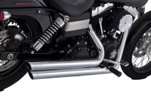 Vance & Hines HD Dyna 06-09 Bigshots Staggered Chrome Full System Exhaust - 17958 Photo - Primary
