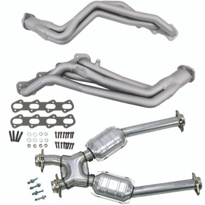 BBK 99-04 Ford Mustang Cobra/Mach1 1-5/8 Long Tube Headers w/High Flow Catted X-Pipe (Ti Ceramic) - 15332 Photo - Primary