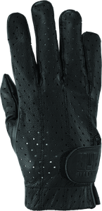 River Road Tucson Leather Perforated Gloves Black - Medium - 094473 User 3