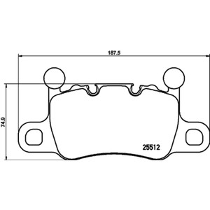 Brembo 20-21 Porsche 911/Panamera/Cayman/718 Cayman/718 Spyder Rear Low-Met Brake Pad - P65038 User 1
