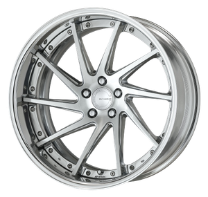 Work Gnosis Cvs 5x114.3 19x9+22 A Disk Composite Buffed And Brushed