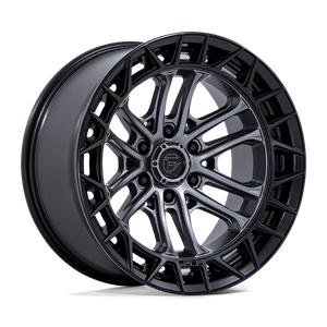 Fuel 1PC FC874 CELSIUS 6X139.7 17x9 -12 MATTE GUNMETAL W/ MATTE BLACK LIP