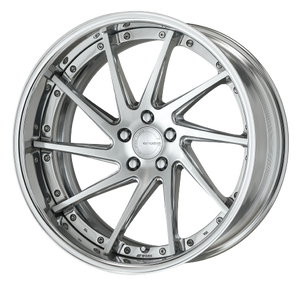 Work Gnosis Cvs 5x115 22x10.5+38 R Disk Composite Buffed And Brushed