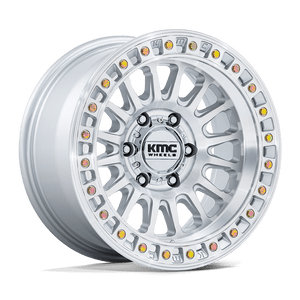 KMC KM552 IMS 6X139.7 17x8.5 +25 GLOSS SILVER W/ MACHINED FACE