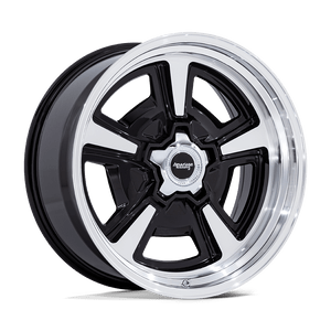 American Racing Vintage VN517 MARAUDER 5X120.65 20x8.5 +6 GLOSS BLACK MACHINED W/ DIAMOND CUT LIP