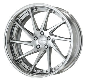 Work Gnosis Cvs 5x120.65 19x9.5+45 H Disk Composite Buffed And Brushed