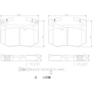 Brembo 16-20 Lexus RC F/ Lexus GS F Rear NAO Brake Pad - P83164N User 1