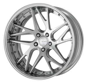 Work Gnosis Cvx 5x114.3 20x8+0 O Disk Brush Silver Clear