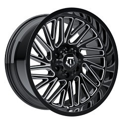 TIS 553BM 5x127/5x139.7 20x9 +18 Gloss Black Milled