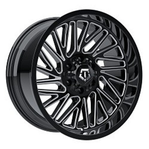 TIS 553BM 6x139.7/6X135 22x10 +10 Gloss Black Milled