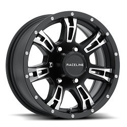 Raceline 840 Arsenal Trailer 5x114.3 15x5 0 Black and Machined