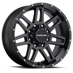 Raceline 931B Injector 8x165.1 17x9 -12 Satin Black