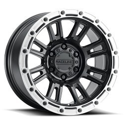 Raceline 956BS Compass 6X120 17x8 30 Black and Silver Lip