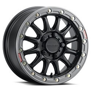 Raceline A14BG Alpha 5x114.3 15x10 25 Black and Gunmetal Ring