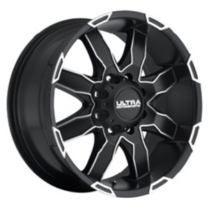 Ultra 225U Phantom 8x165.1 17x8 +20 Satin Black w/Machined Accents